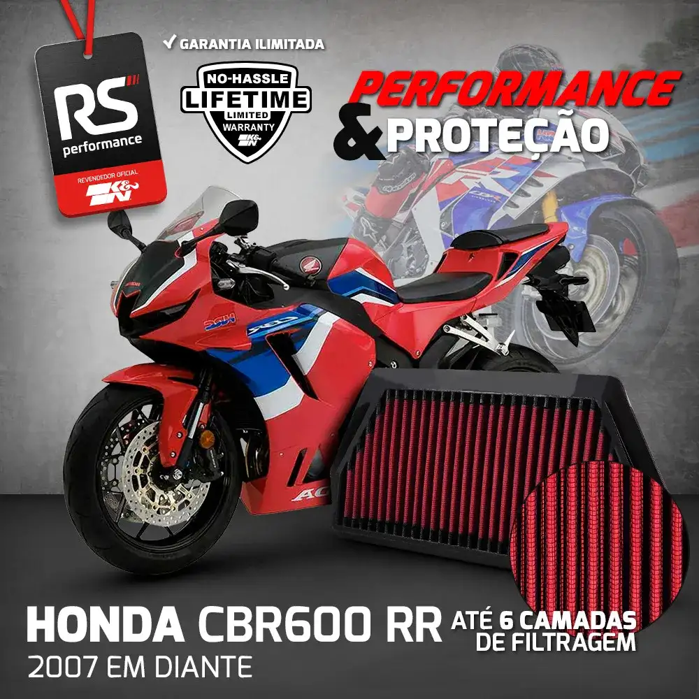 Filtro Esportivo Inbox Honda Cbr 600 Rr 2007 Em Diante