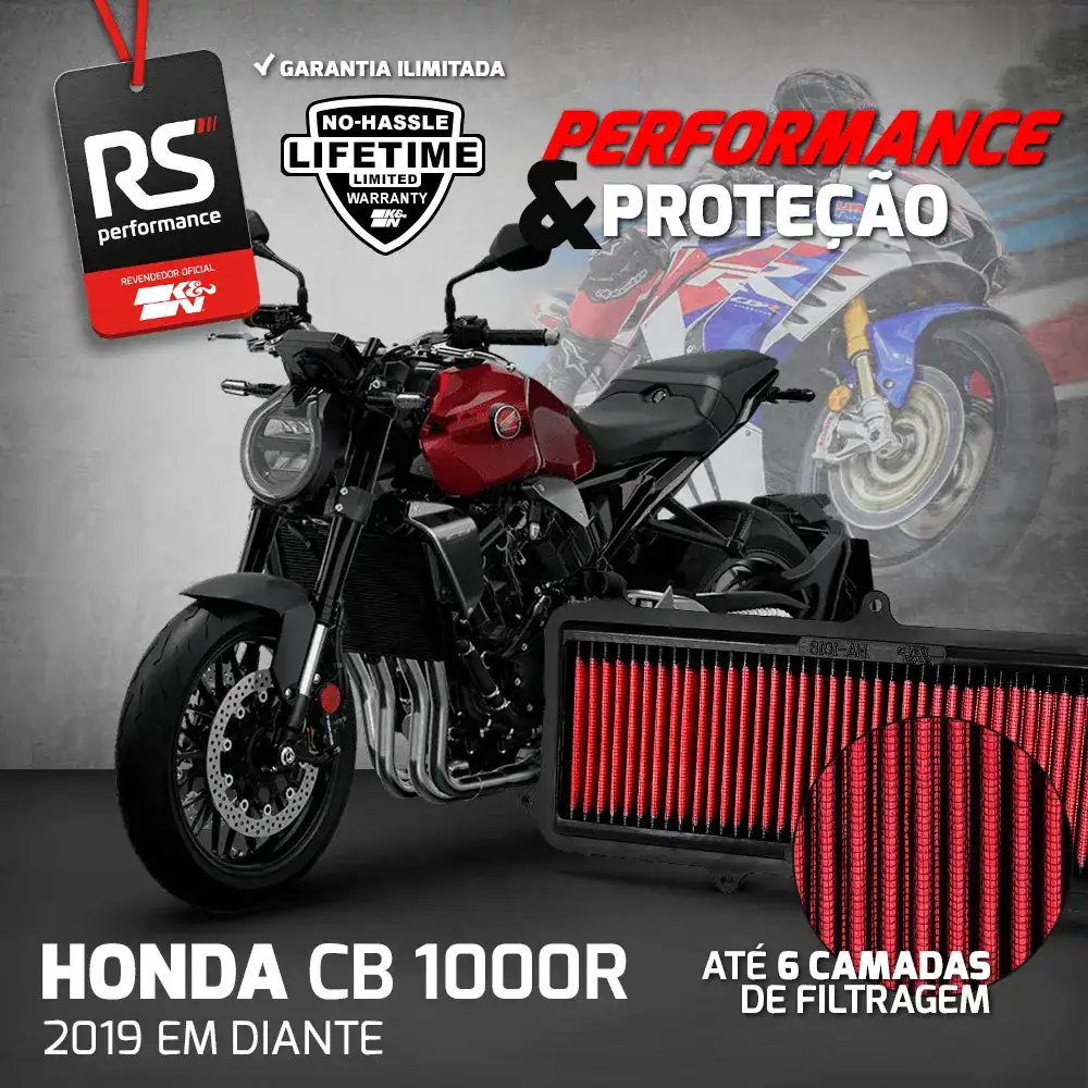 Filtro Esportivo Inbox Honda Cb 1000r 2019 Em Diante