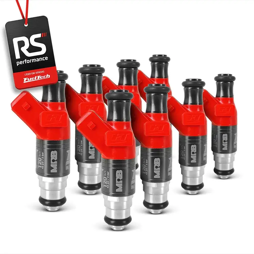 Kit 8 Bicos Injetores Alta Impedância Ft Injector - 120lbs/h