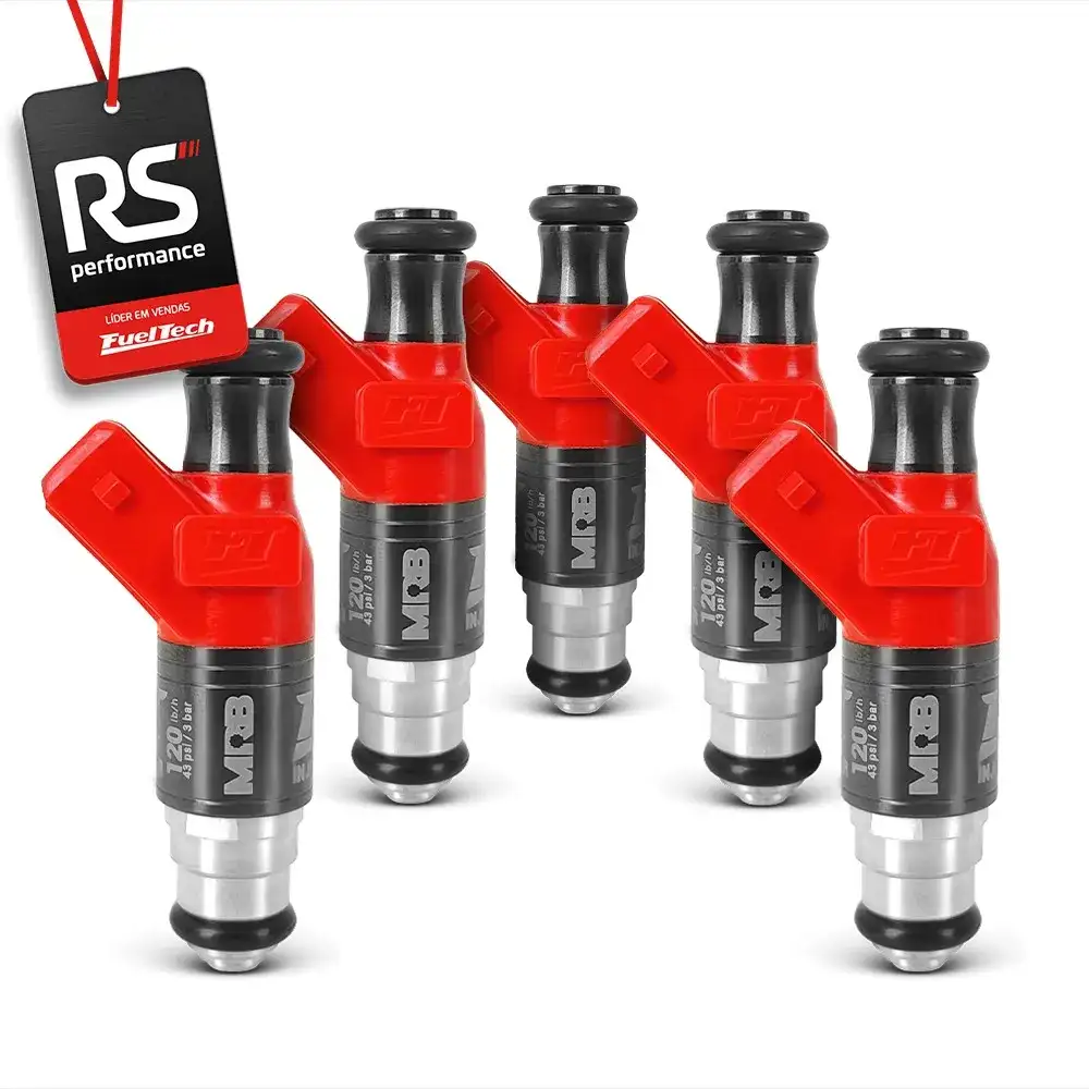 Kit 5 Bicos Injetores Alta Impedância Ft Injector - 120lbs/h