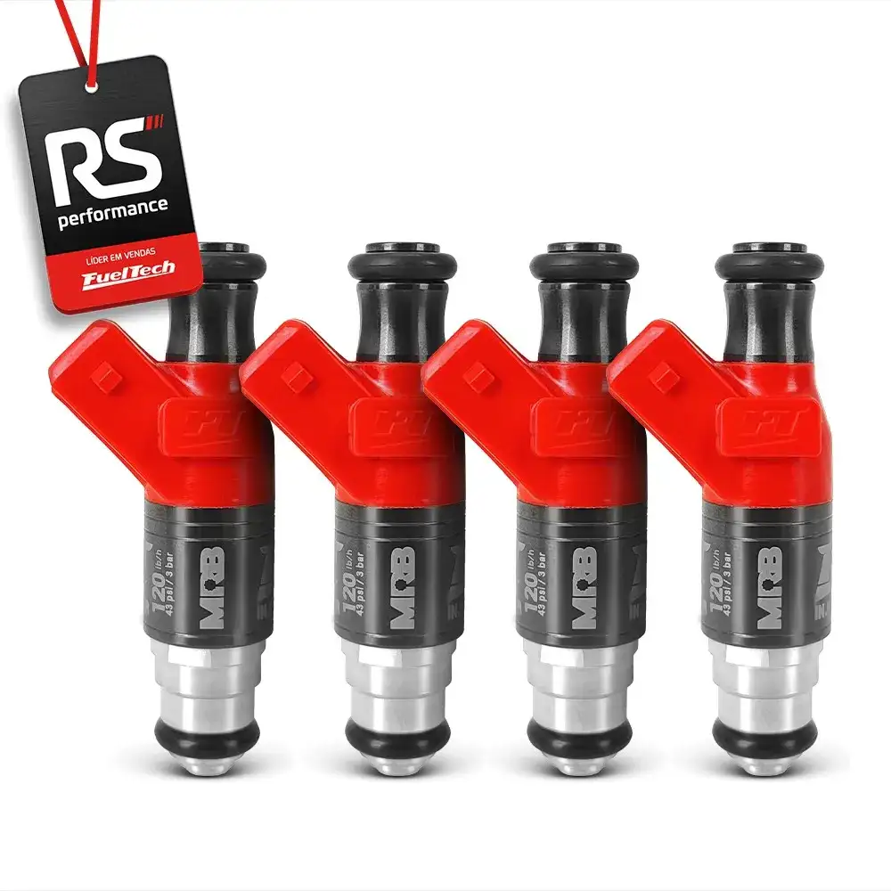 Kit 4 Bicos Injetores Alta Impedância Ft Injector - 120lbs/h