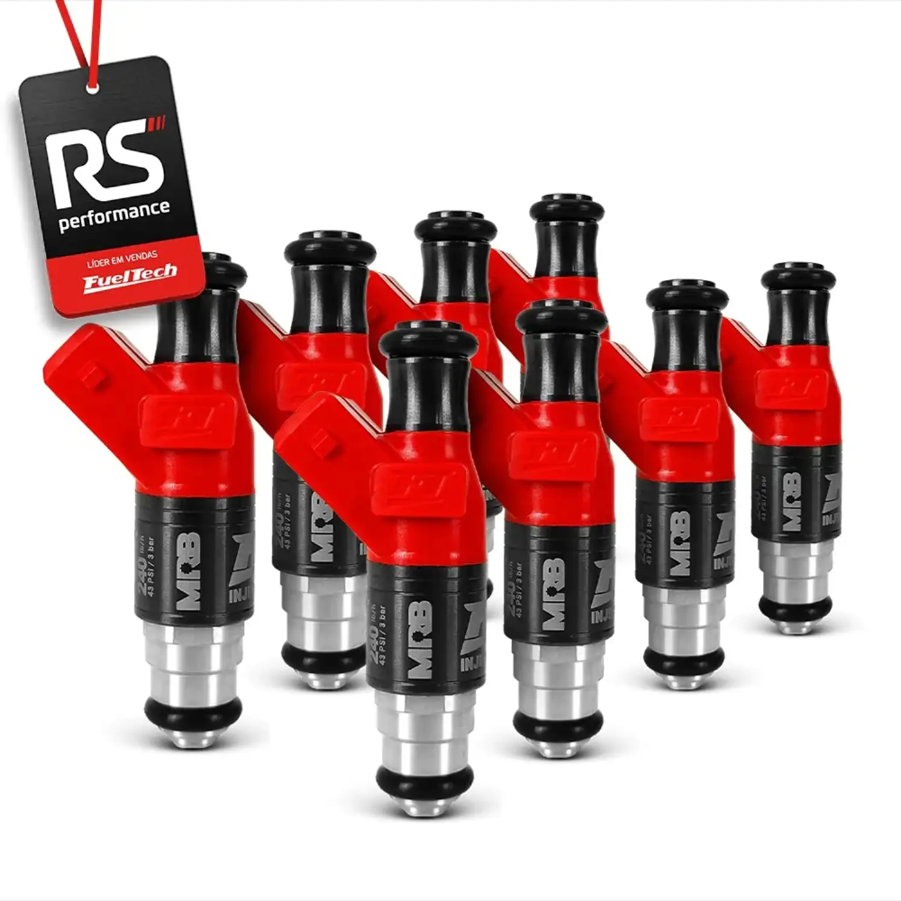 Kit 8 Bicos Injetores Alta Impedância Ft Injector - 230lbs/h