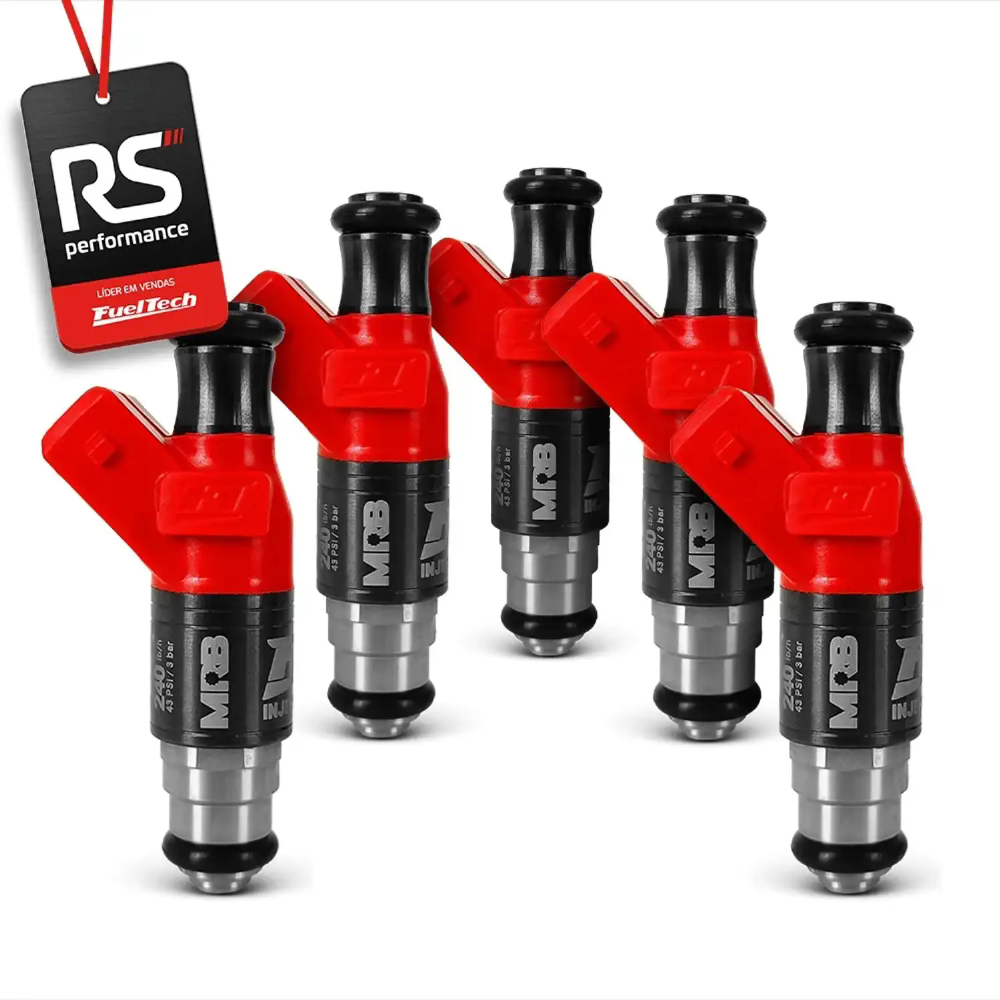 Kit 5 Bicos Injetores Alta Impedância Ft Injector - 230lbs/h