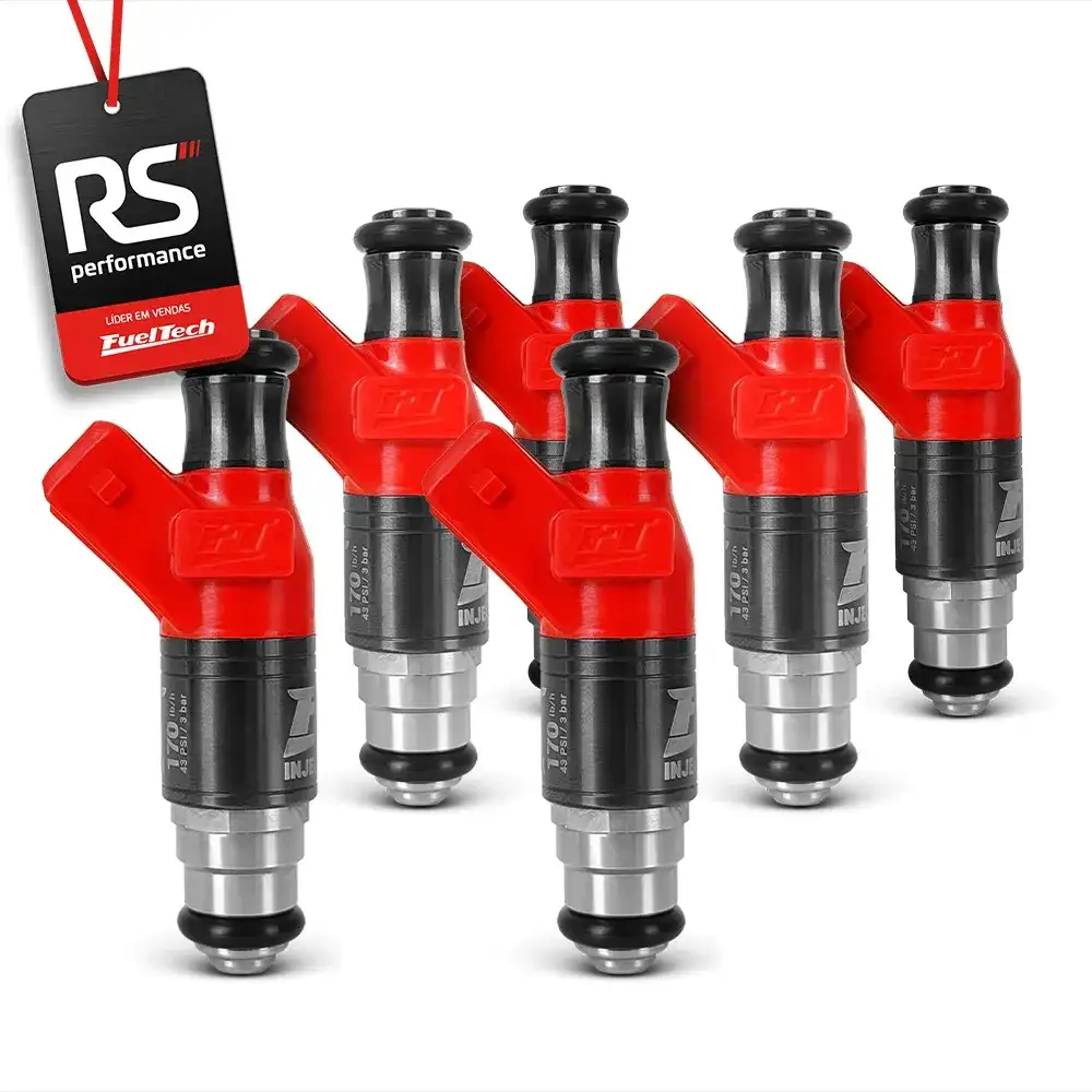 Kit 6 Bicos Injetores Alta Impedância Ft Injector - 170lbs/h