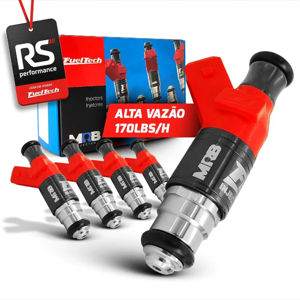 Kit 5 Bicos Injetores Alta Impedância Ft Injector - 170lbs/h
