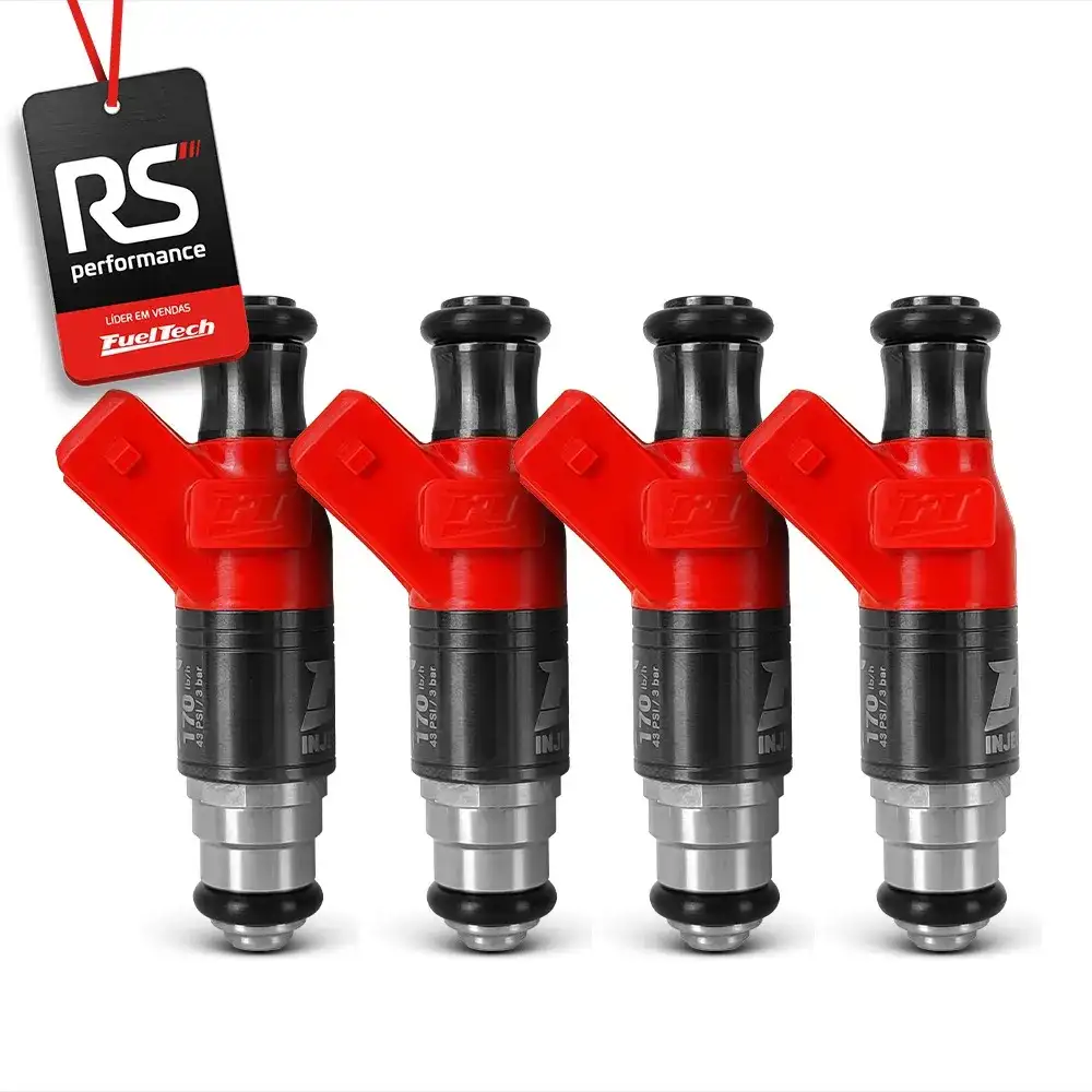 Kit 4 Bicos Injetores Alta Impedância Ft Injector - 170lbs/h