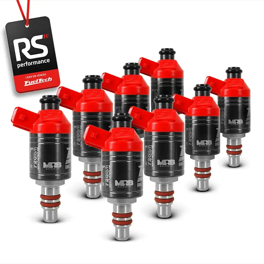 Kit 8 Bicos Injetores Baixa Impedância Ft Injector 720lbs/h