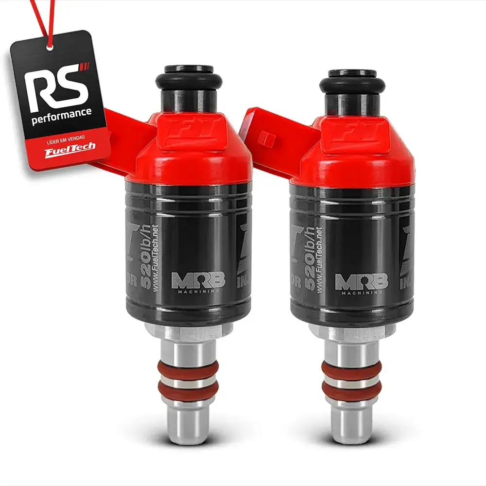 Kit 2 Bicos Injetores Baixa Impedância Ft Injector 520lbs/h