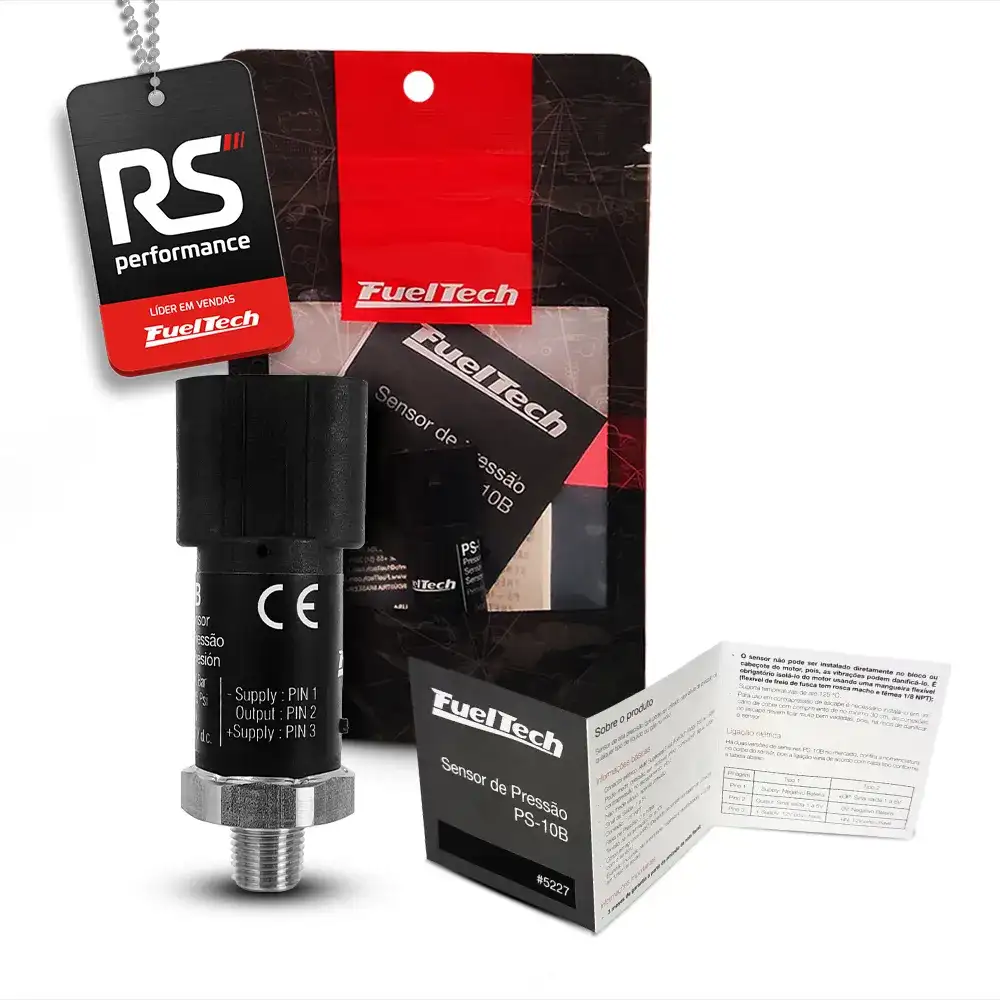 SENSOR DE PRESSÃO PS-10B PRETO FUELTECH