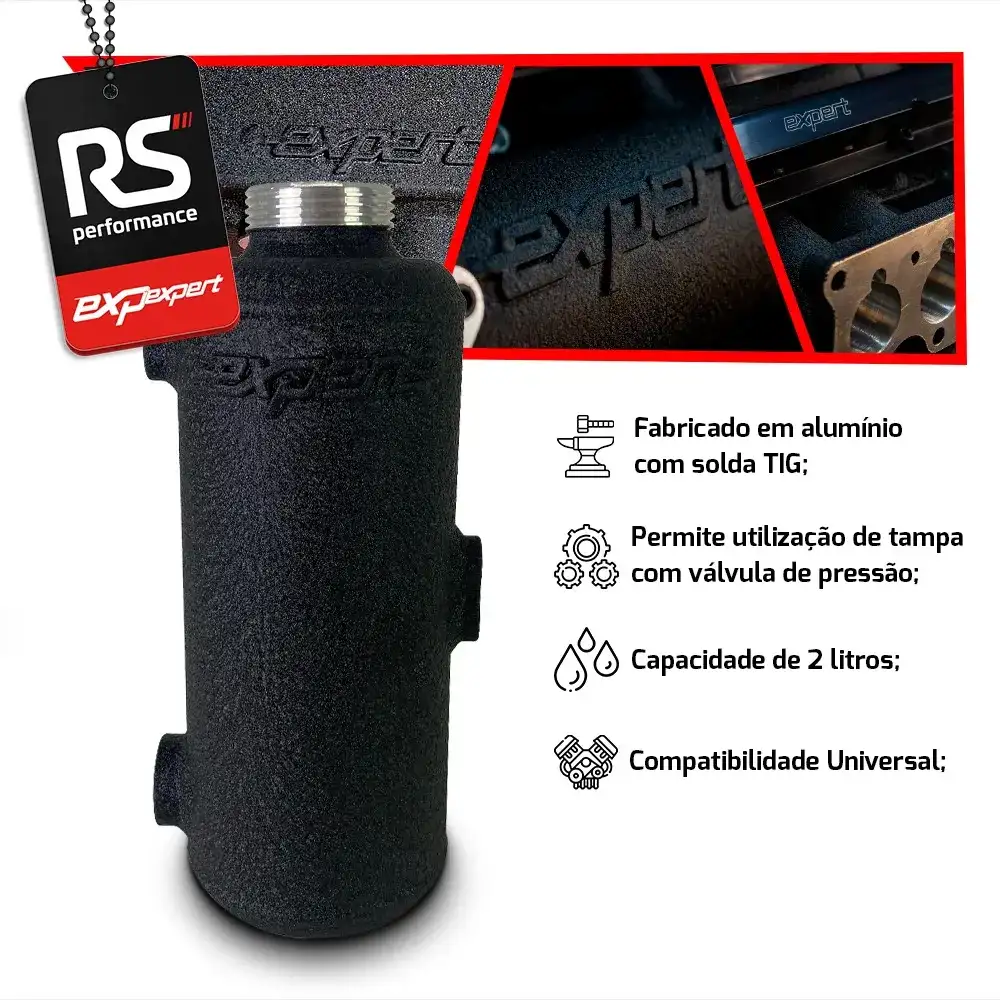 Reservatório De Agua Universal 2l Expert Preto Texturizado