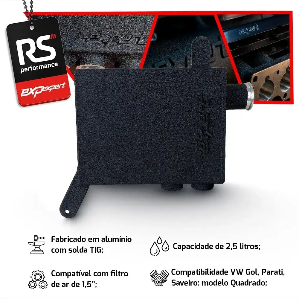Respiro De Oleo Vw Gol Quadrado Expert Preto Texturizado