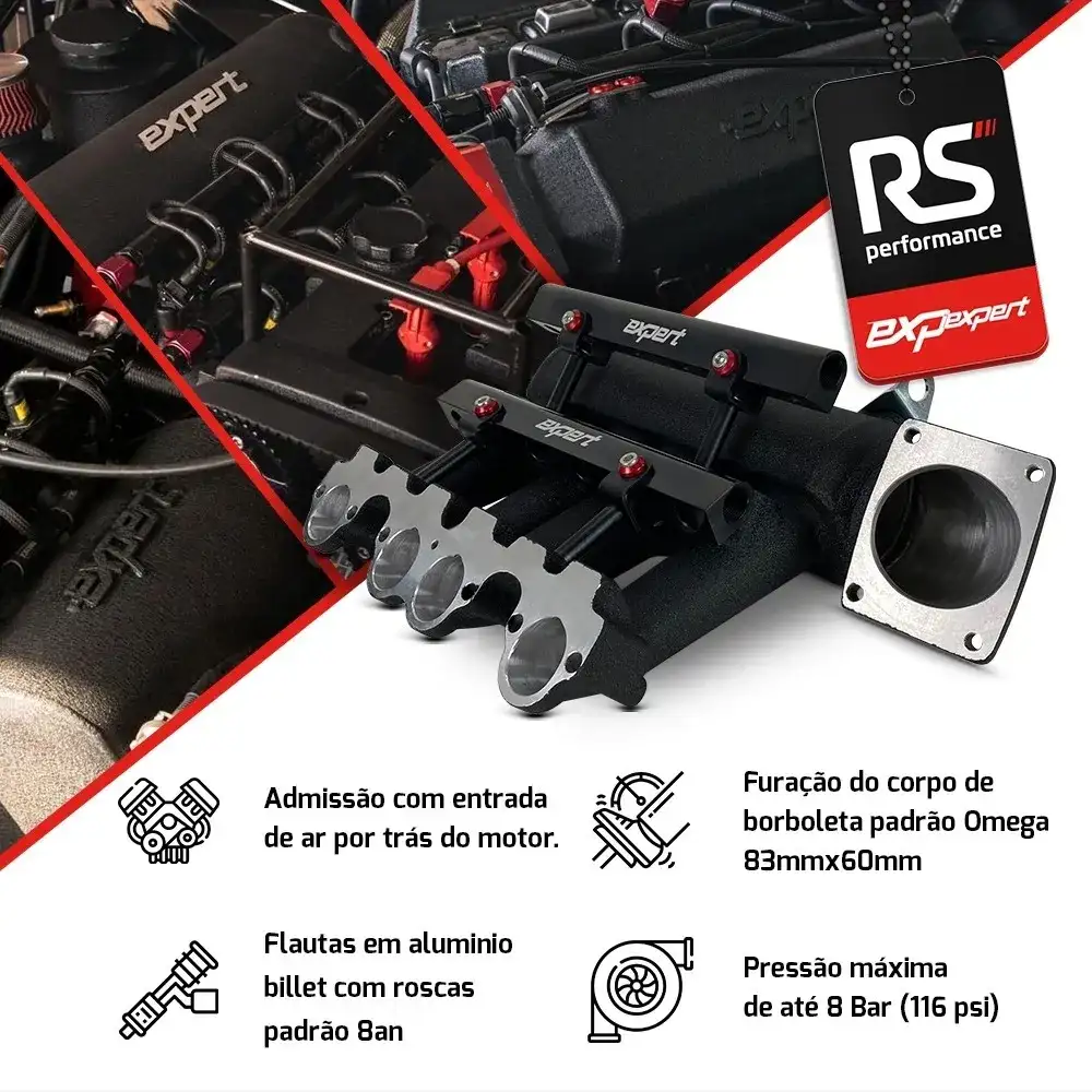 Admissão Ap 8v Unilateral Street 8 Bicos Borboleta Traseira