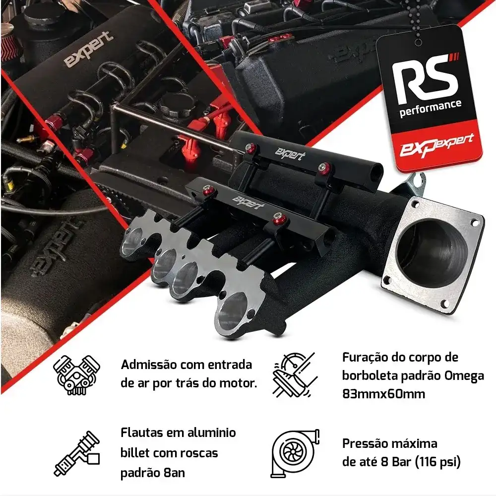 Admissão Expert Ap 8v Unilateral Race 8 Bicos Borboleta Trás