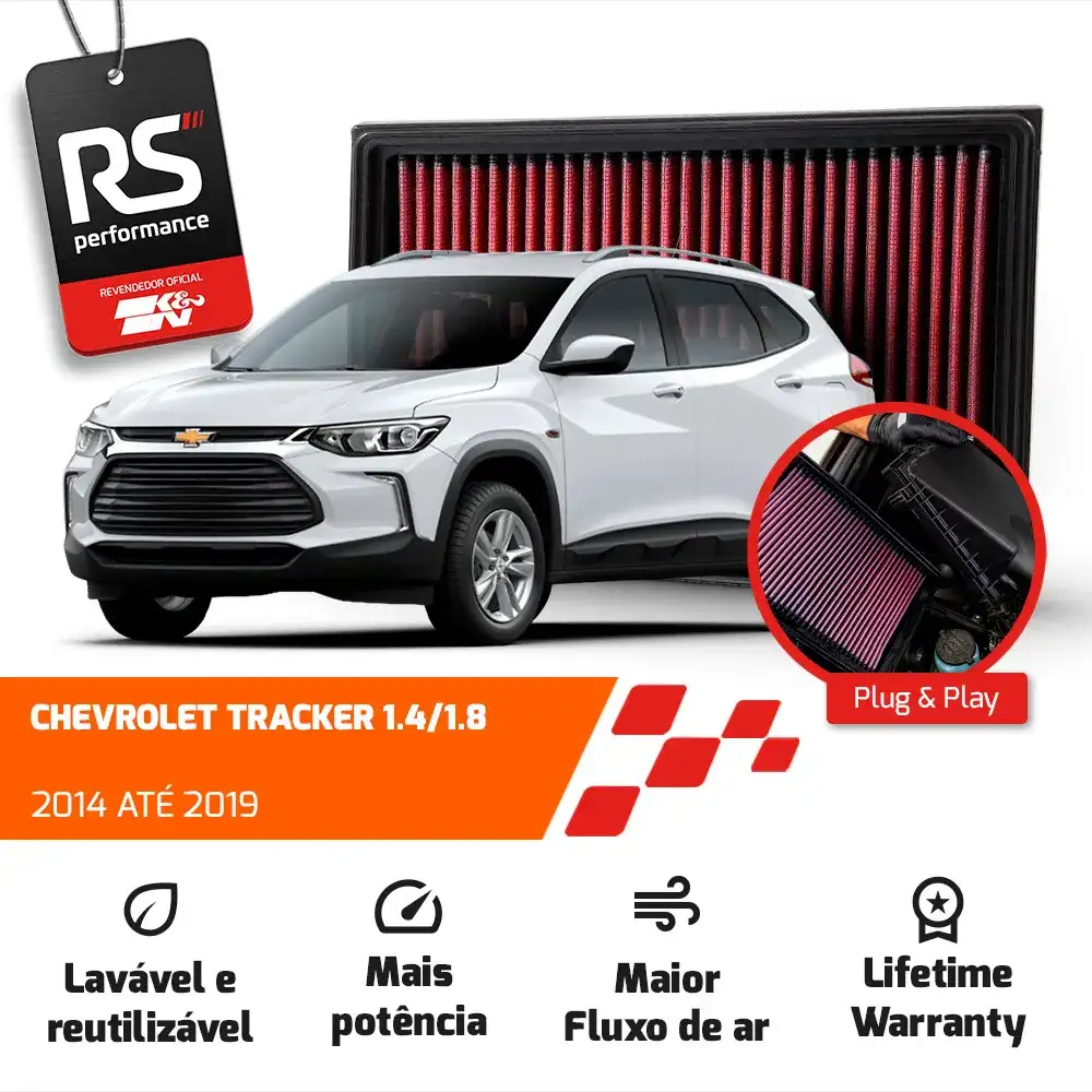 Filtro De Ar Esportivo K&n Inbox Chevrolet Tracker 1.8 1.4