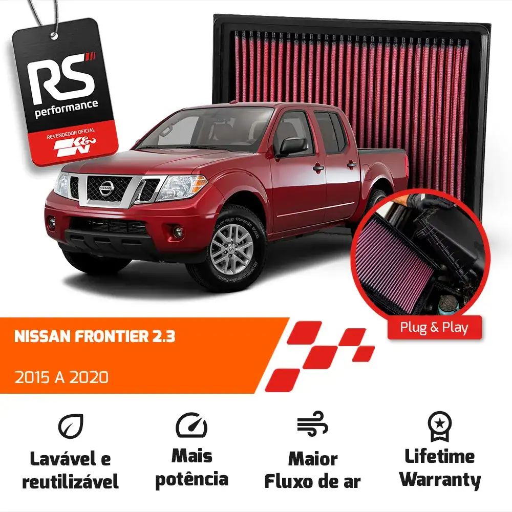 Filtro De Ar Esportivo Inbox K&n Nissan Frontier 2.3