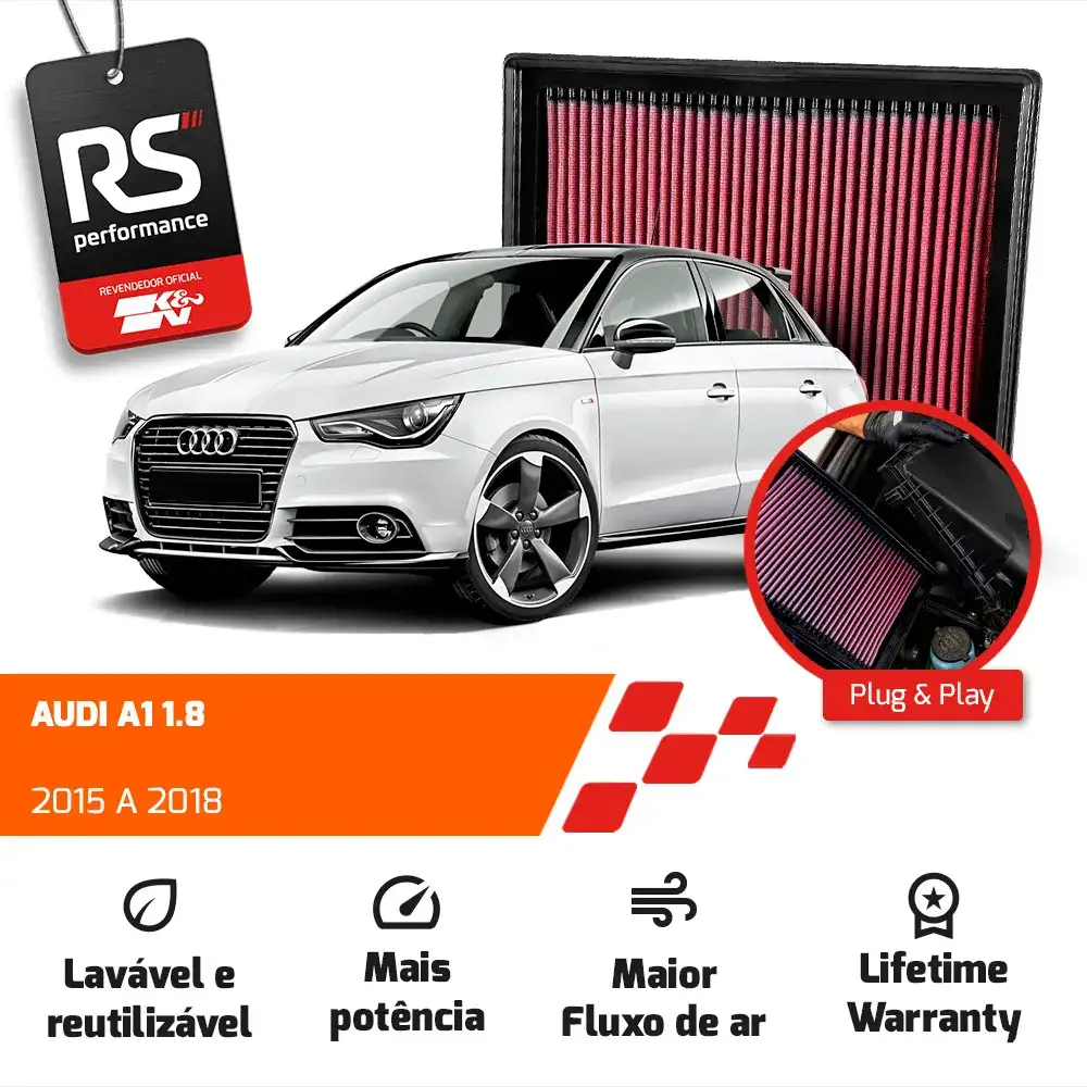 Filtro Esportivo Inbox Audi A1 2015 A 2018