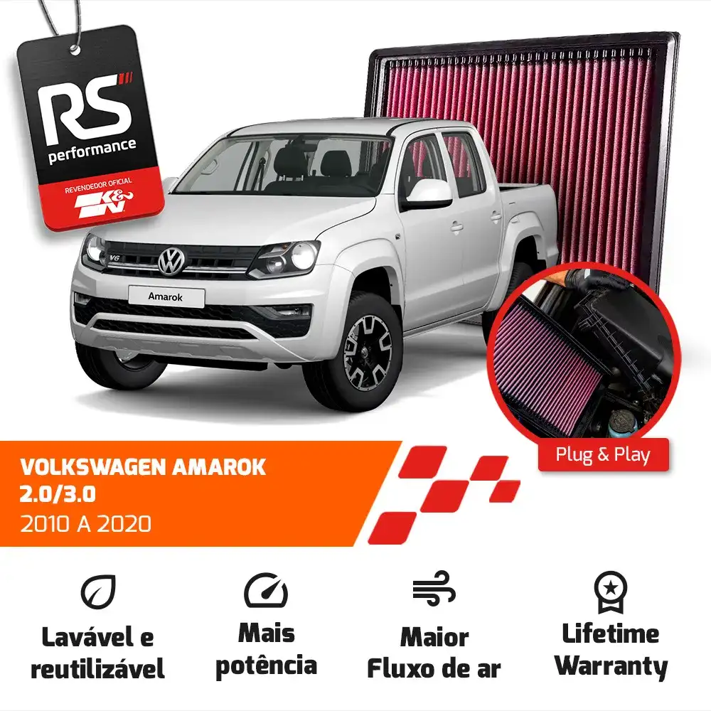 Filtro De Ar Esportivo K&n Inbox Vw Amarok 2.0 Tdi 3.0 V6