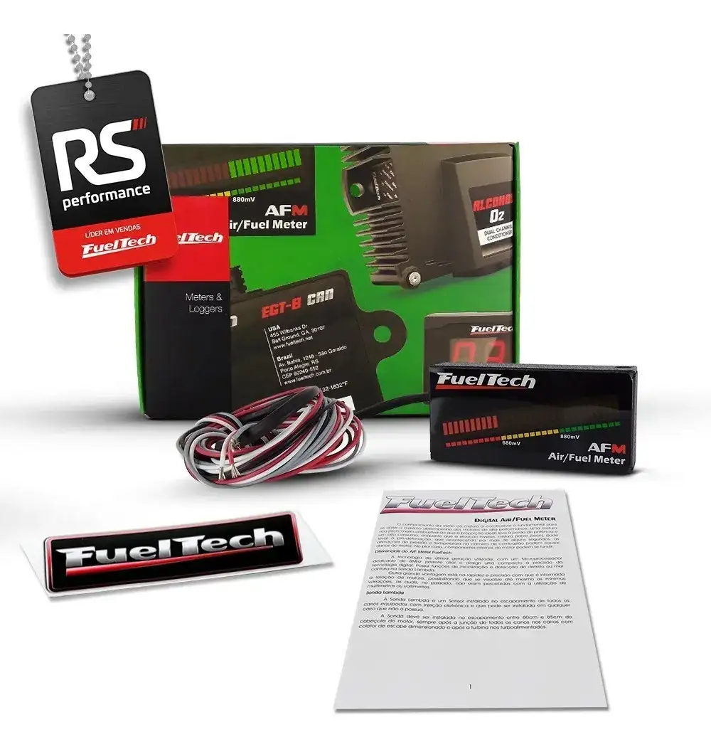 Fueltech Digital Air Fuel Meter - Hallmeter + Kit Brindes
