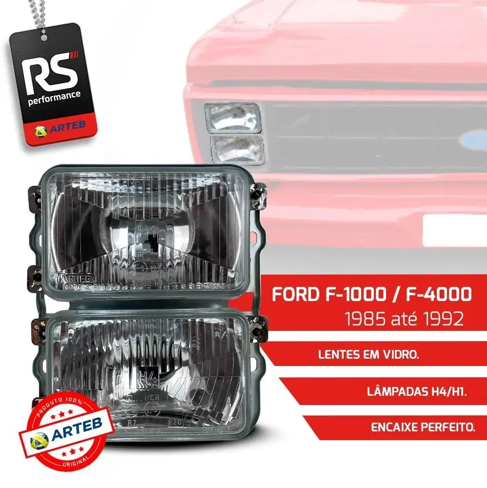 Farol Duplo H4/h1 F1000/f4000 1985-1992 Esquerda Ou Direita