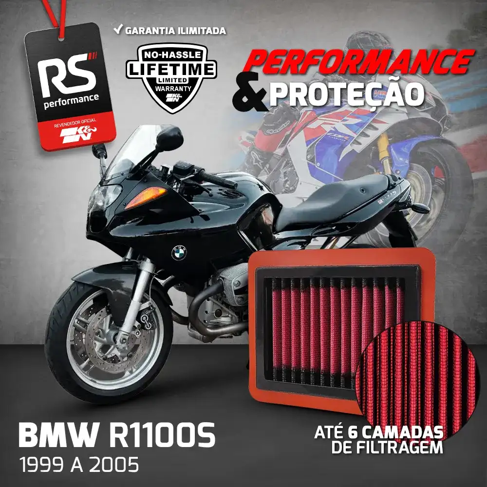 Filtro Esportivo Inbox Bmw R1100s 1999 A 2005