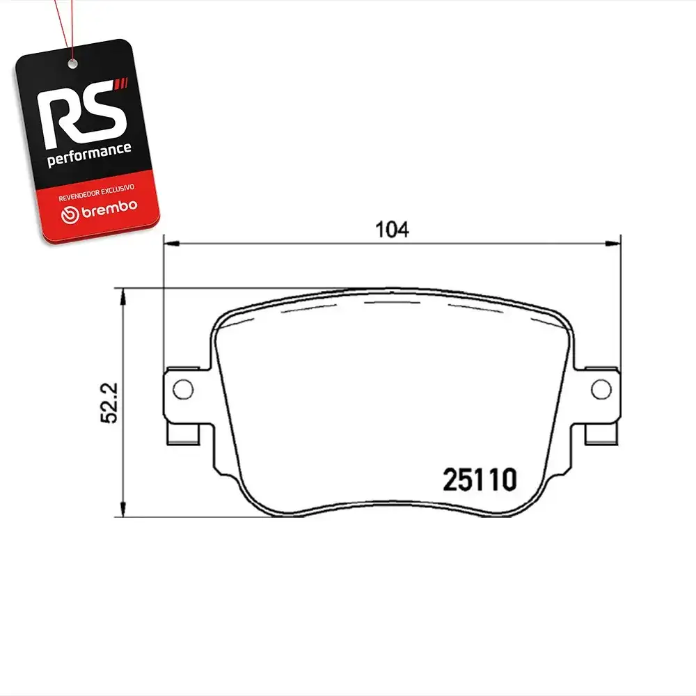 Pastilha De Freio Volkswagen Golf Gti Mexicano 2015