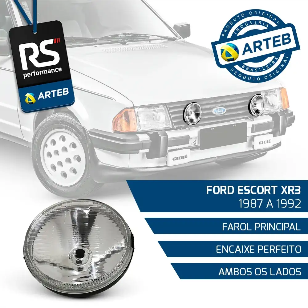 Farol Auxiliar Escort Xr3 Hobby 87/96 - Esquerdo Ou Direito