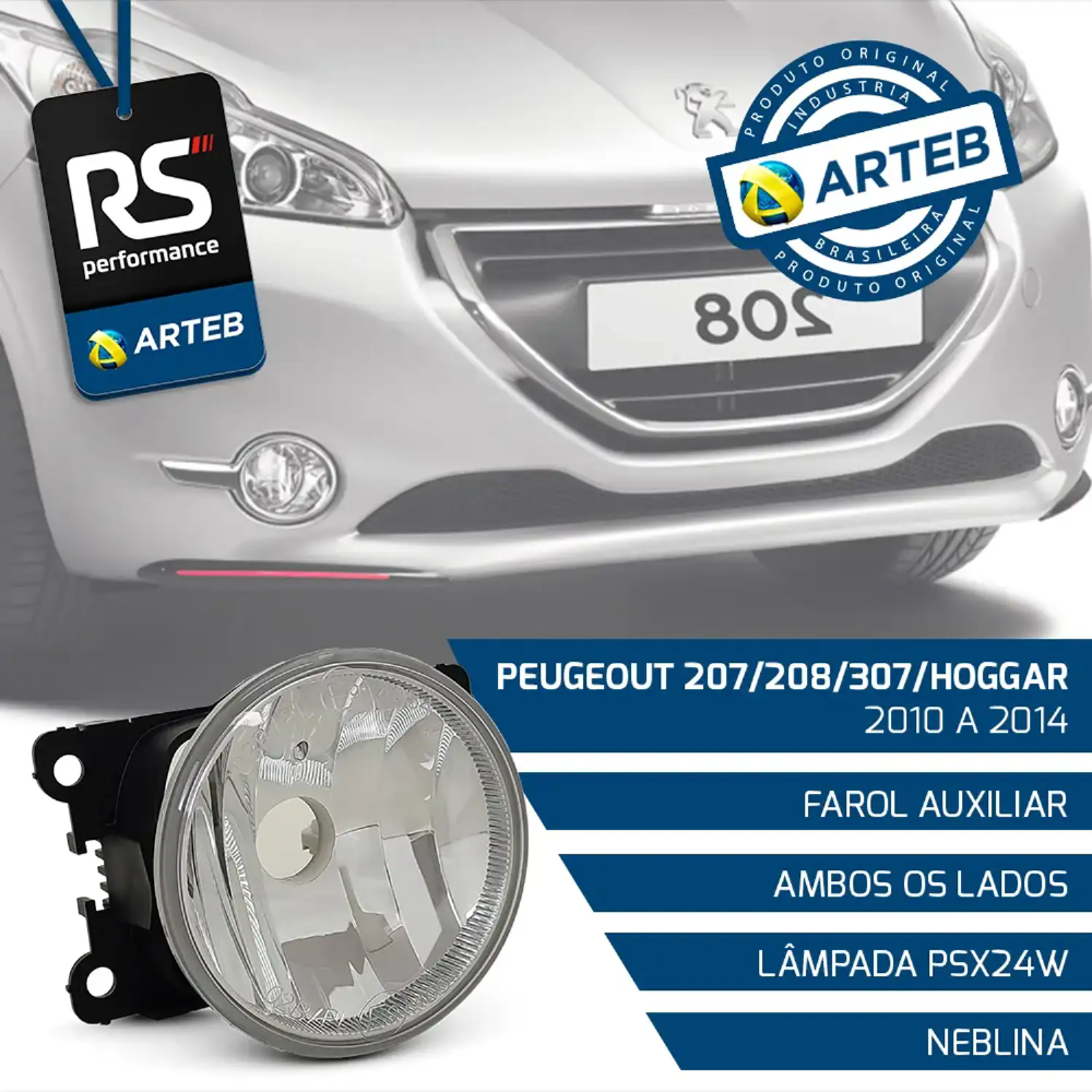 Farol Auxiliar Aircross C3 C4 2011-2014 Esquerdo Ou Direito
