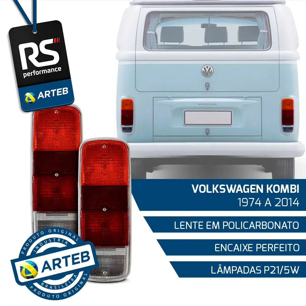Lanterna Traseira Kombi 1974 Até 2014 - Esquerda Ou Direita