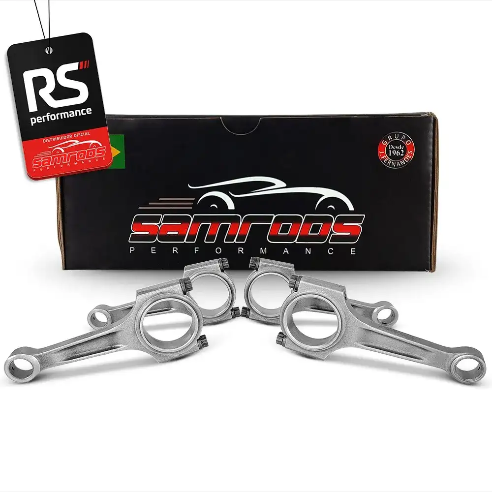 JOGO DE 4 BIELAS SAMCAMS PERFIL I BEAM MOTOR GM 1.6/1.8 800CV PINO 18MM