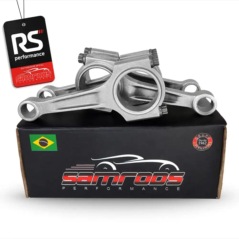 JOGO DE 4 BIELAS SAMCAMS PERFIL I BEAM MOTOR GM 1.6/1.8 800CV PINO 18MM