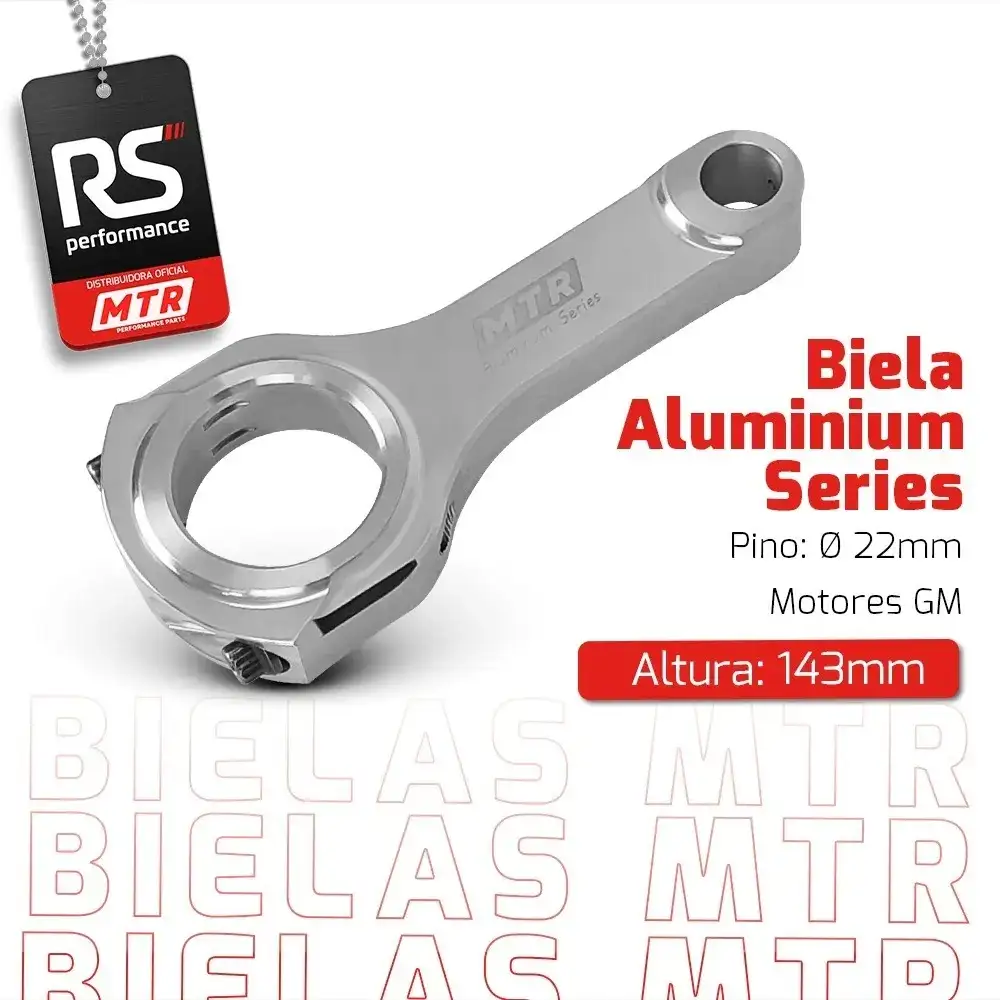 Jogo De Biela Mtr Aluminium Series Gm 143mm Pino 22 1200cv