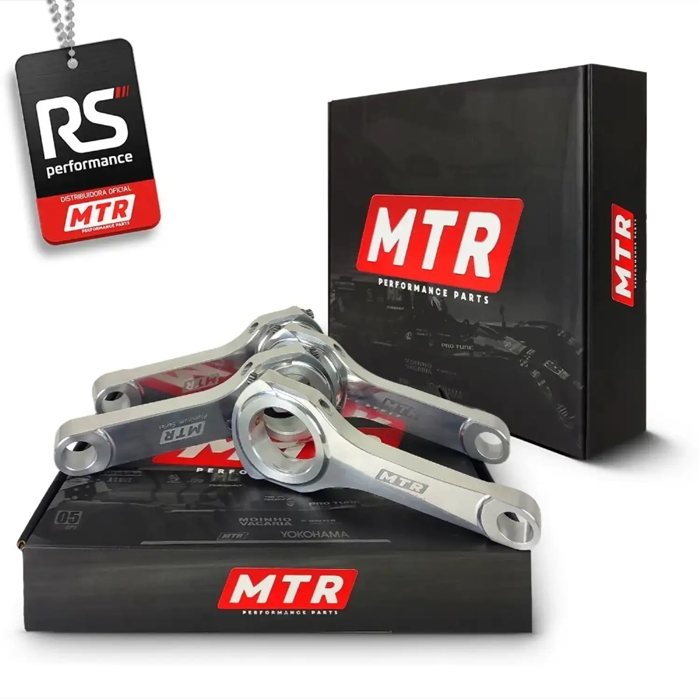 Kit 4 Bielas Mtr Vw Ap Aluminiun Series 159mm Pino 22 1200cv