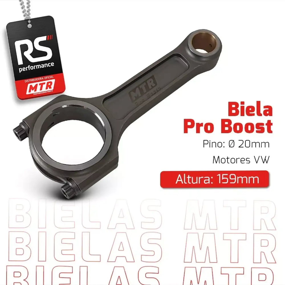 Jogo De 4 Bielas Mtr Vw Ap Pro Boost 159mm Pino 20 De 1000cv