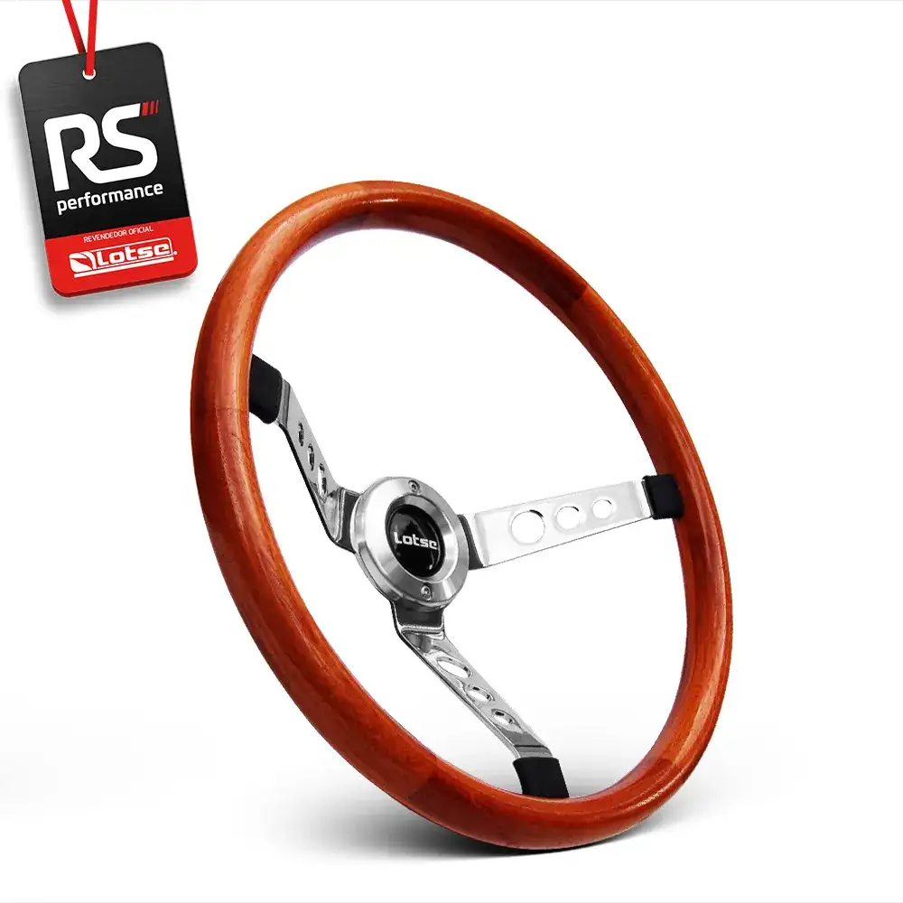 Volante De Madeira Lotse Clássicos Big Block Wood Universa