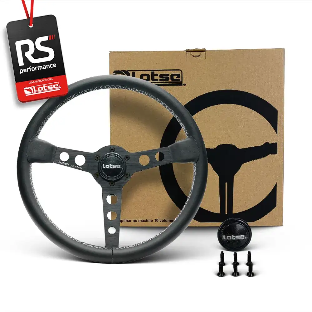 VOLANTE LOTSE LEMANS PRETO