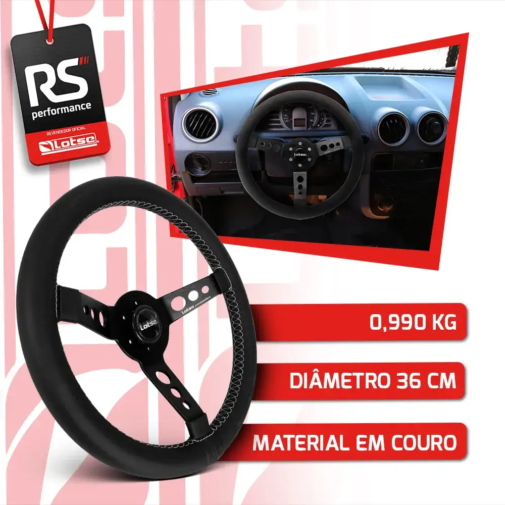 VOLANTE LOTSE MAXX BLACK PRETO