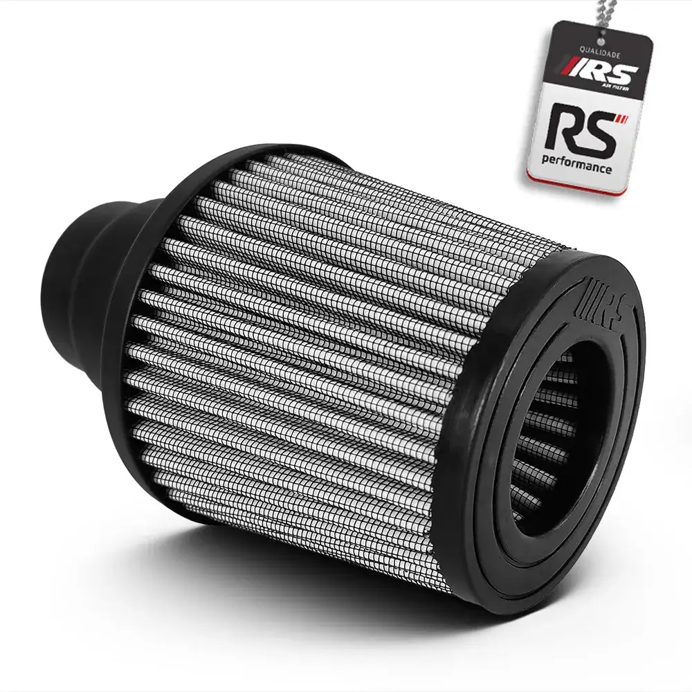 Filtro De Ar Esportivo Duplo Fluxo Prata 2,25 2,5 2,75 Pol