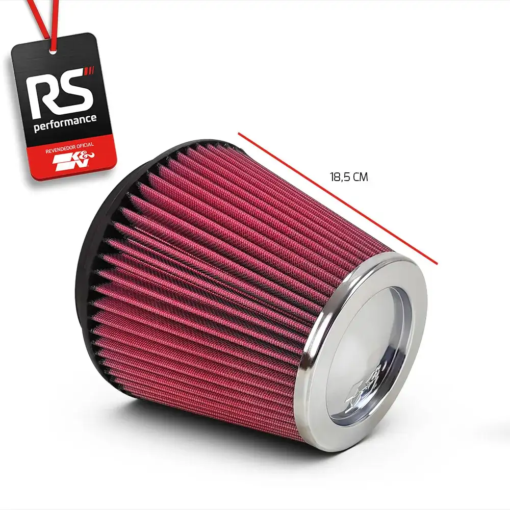 Filtro De Ar Esportivo K&n Universal Cônico Mono Fluxo 6 Pol