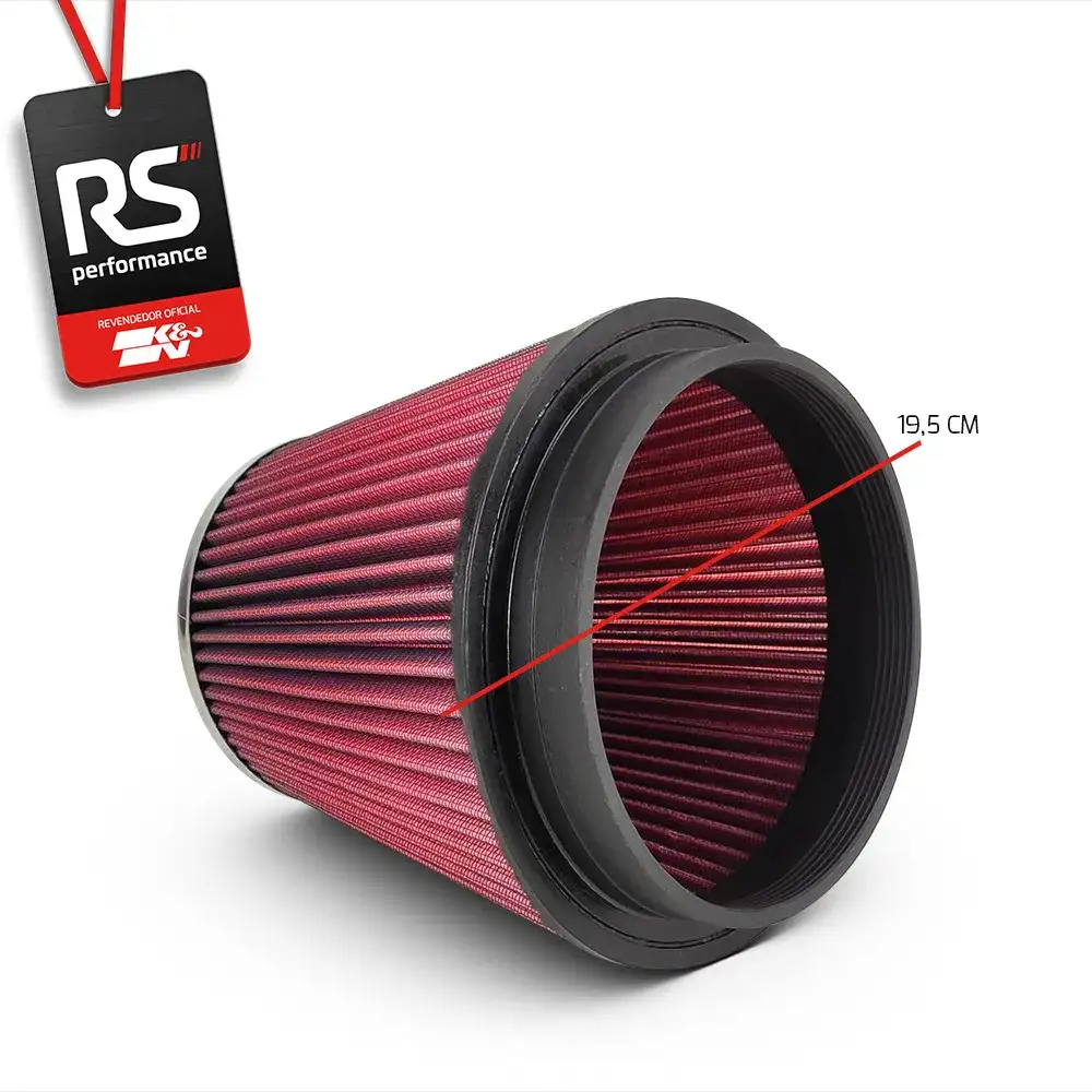 Filtro De Ar Esportivo K&n Universal Cônico Mono Fluxo 6 Pol