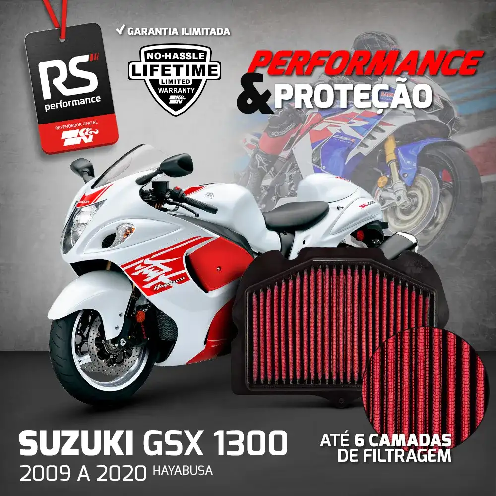 Filtro Esportivo Inbox Suzuki Gsx 1300 Hayabusa 2009 A 2020