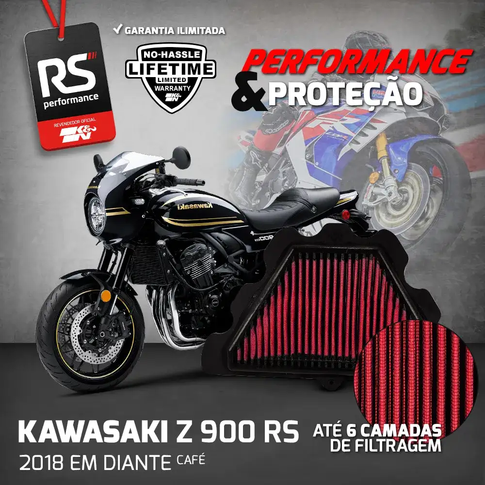 Filtro De Ar Esportivo K&n Inbox Kawasaki Z 900 Rs / Cafe