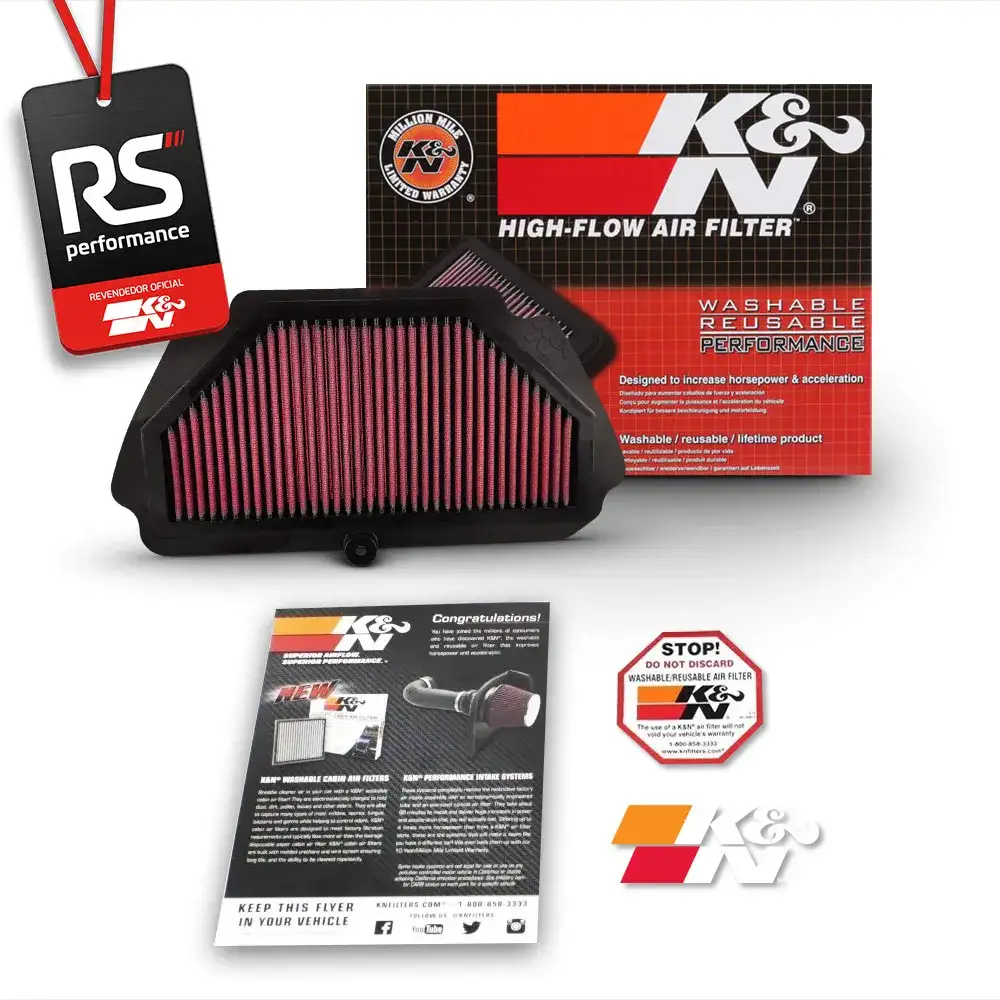 Filtro De Ar Esportivo K&n Kawasaki Zx-6r Ninja 600 / 636