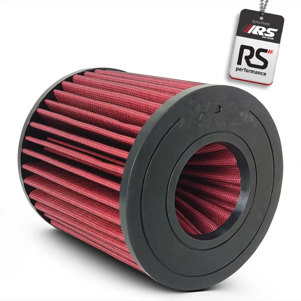 Filtro De Ar Esportivo Duplo Fluxo 4 Polegadas 15cm Vermelho