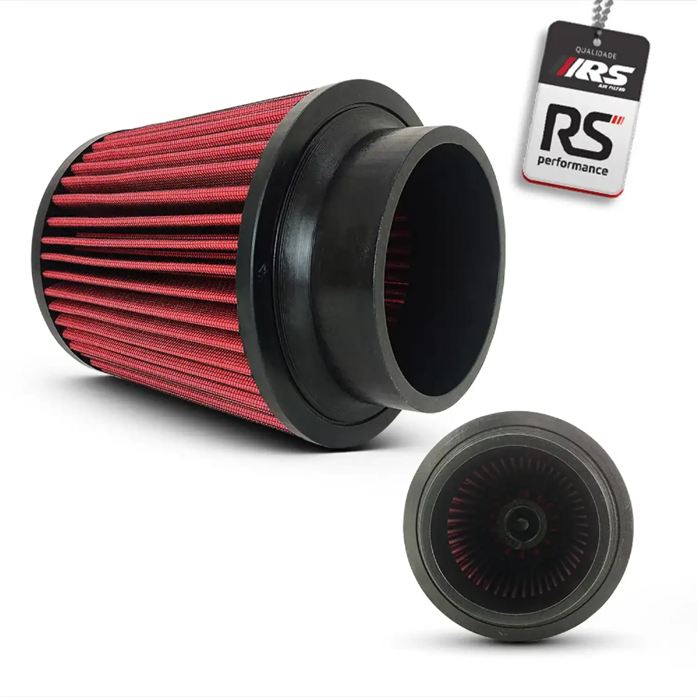 Filtro De Ar Esportivo Duplo Fluxo 4 Polegadas 15cm Vermelho