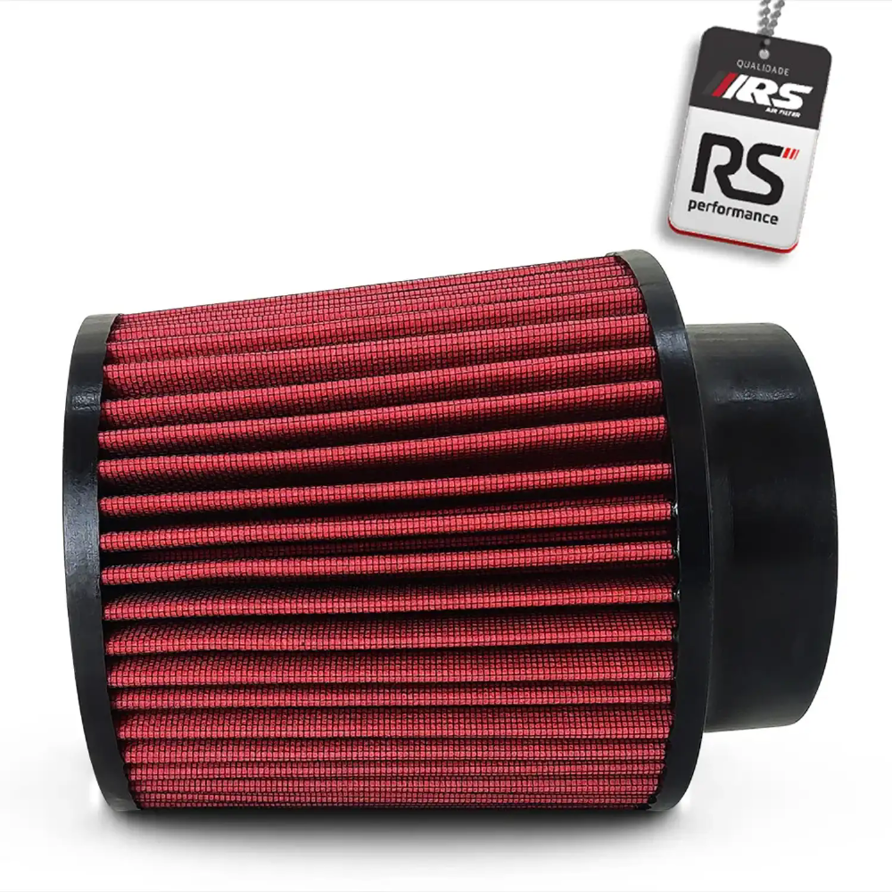 Filtro De Ar Esportivo Duplo Fluxo 4 Polegadas 15cm Vermelho