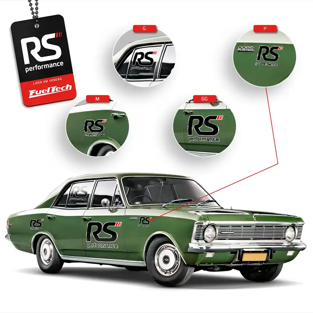 ADESIVO RS PERFORMANCE LOGO CROMO 9,5X8