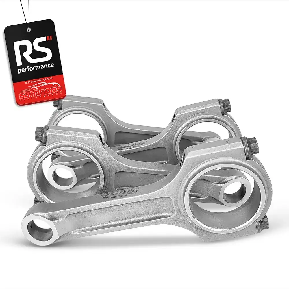 JOGO DE 4 BIELAS SAMCAMS I BEAM MOTOR RENAULT F4R 600CV PINO 21MM