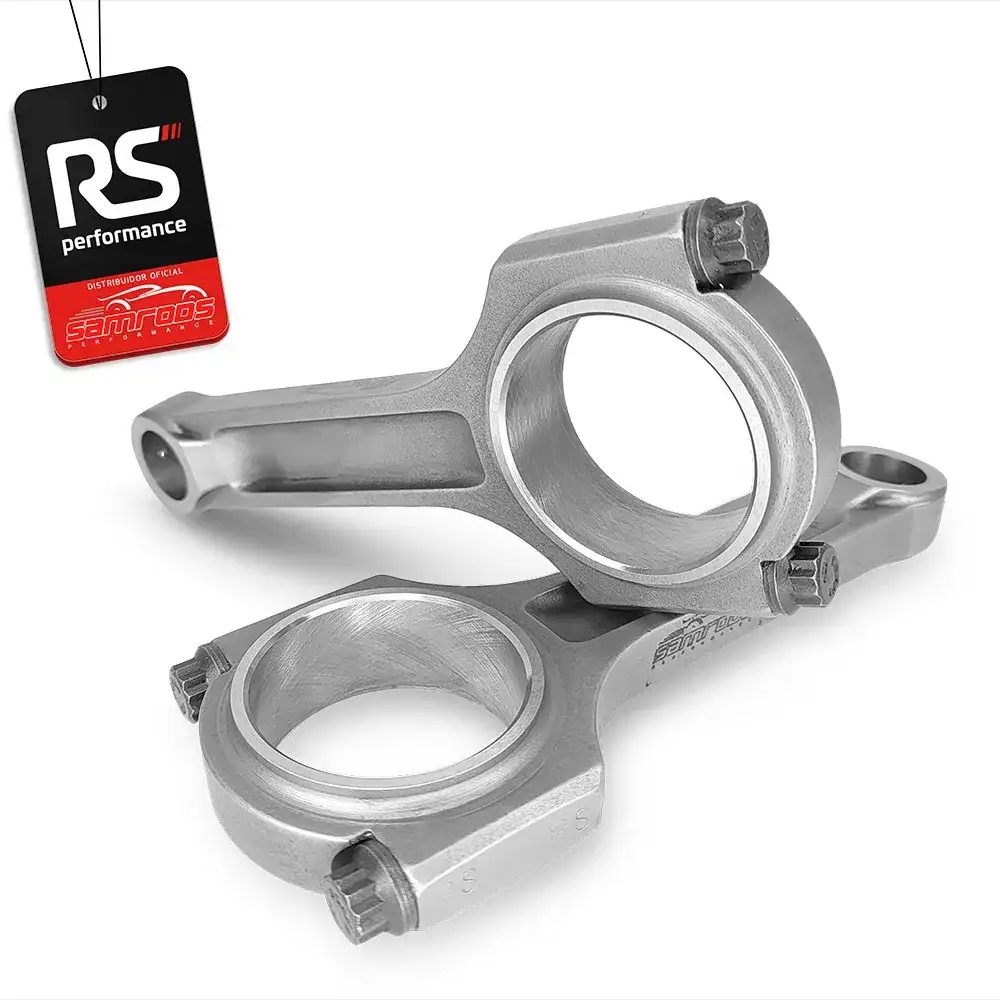 JOGO DE 4 BIELAS SAMCAMS I BEAM MOTOR RENAULT F4R 600CV PINO 21MM