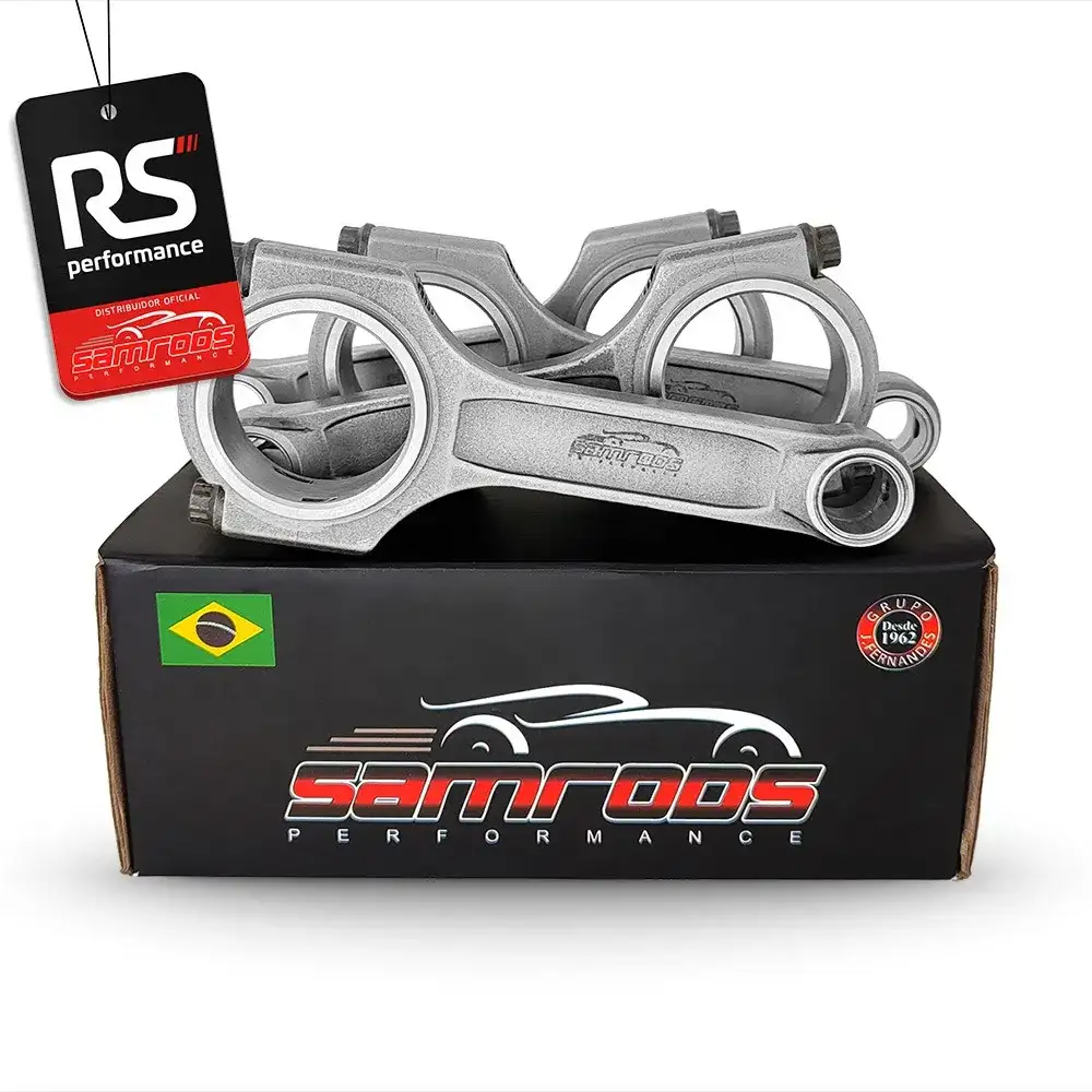 JOGO DE 4 BIELAS SAMCAMS PERFIL I BEAM MOTOR AP 1000CV PINO 20MM