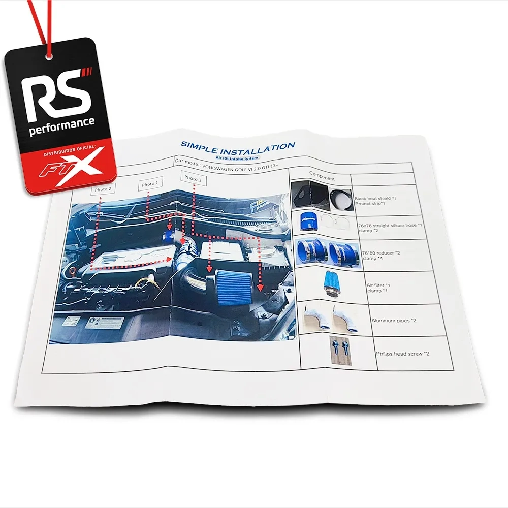Kit Intake Filtro De Ar Golf Vi 2.0 Gti 12+ Cai